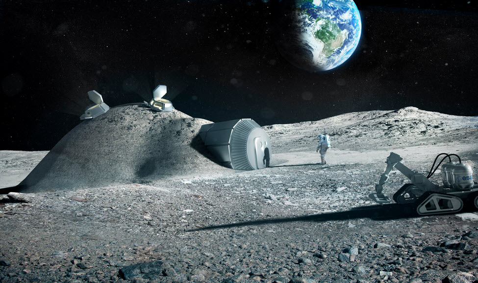 3printed lunar base