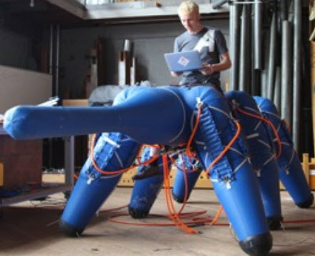 inflatable walking robot