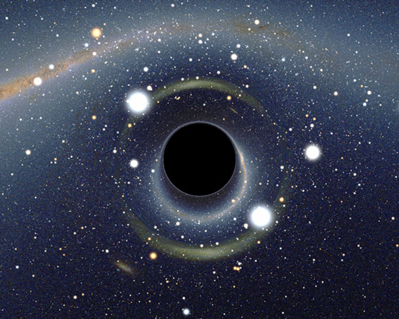 simulated black hole
