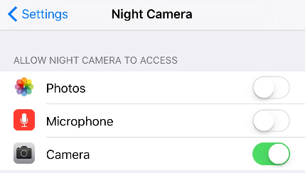 Access setting
