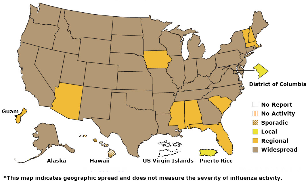 Flu map Jan 11