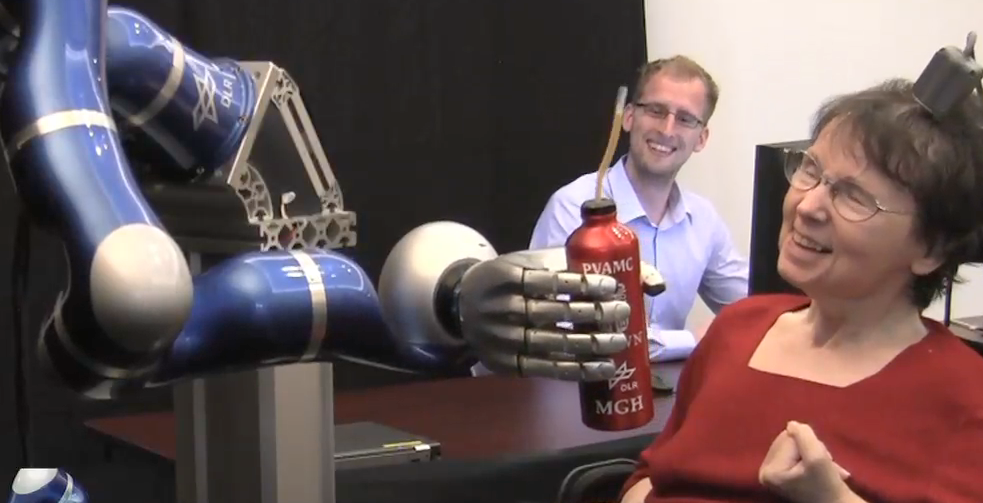 Mind control of robot
