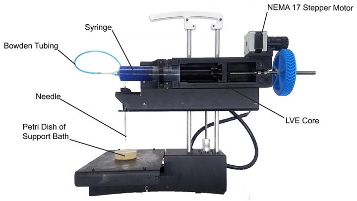 PrintrBot Simple Metal Modified with the LVE for FRESH Printing
