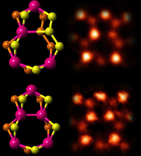 Schematics and experimental image