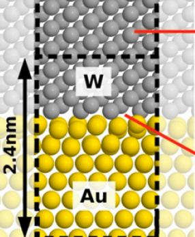 Tungsten-gold_interface