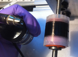 Researchers used a rotating spool