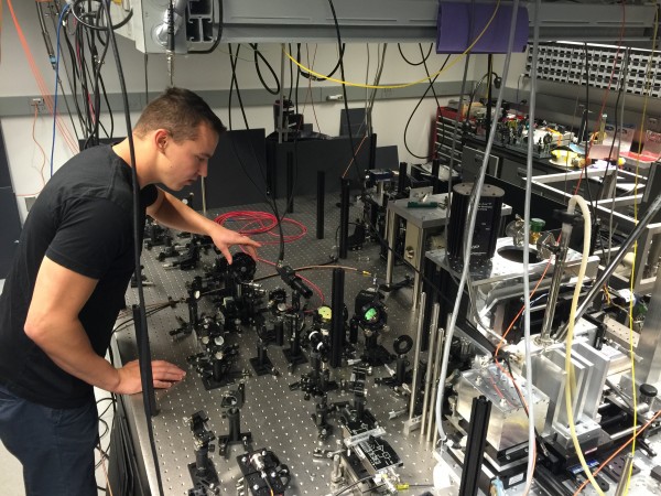 adjust laser beam experiment