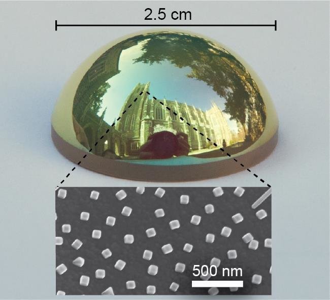 curved object nanometer silver cubes
