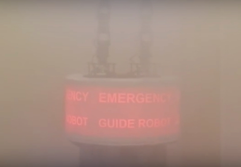 emergency guide robot in fire