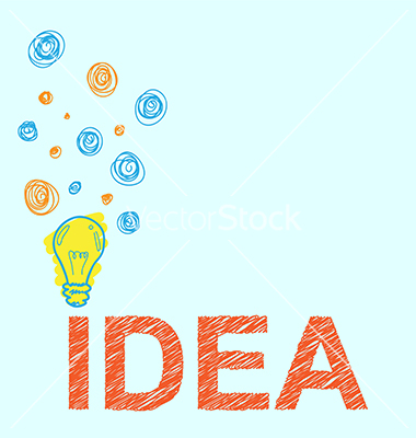 handwriting crayon sketch idea concept background