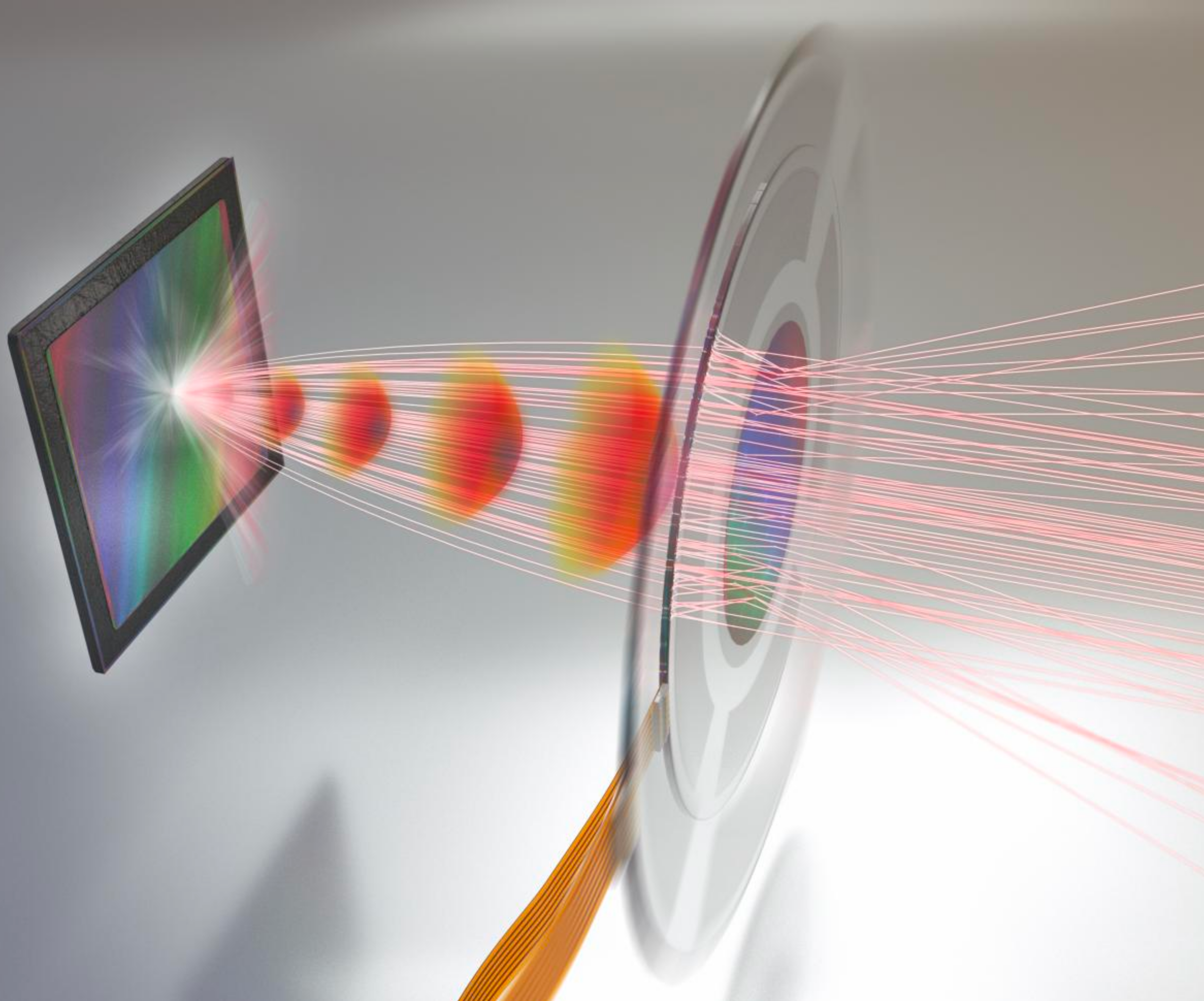 metalens focusing on sensor