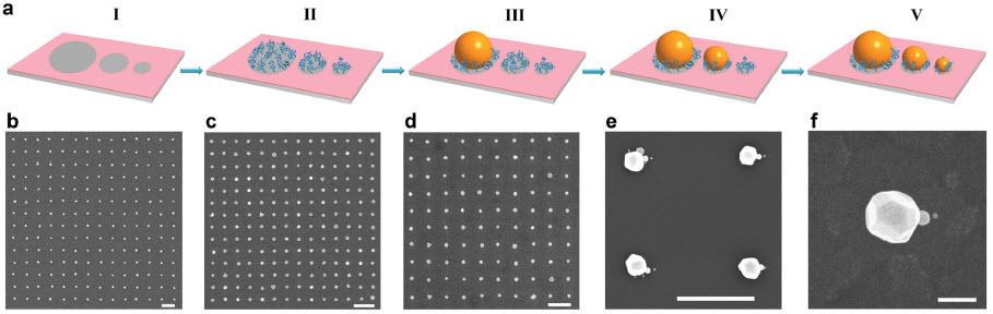 nanostructures fabrication process and SEM images