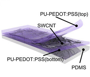three-layer stacked nanohybrid structure